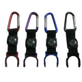 Carabiner with Water Bottle Holder with compass